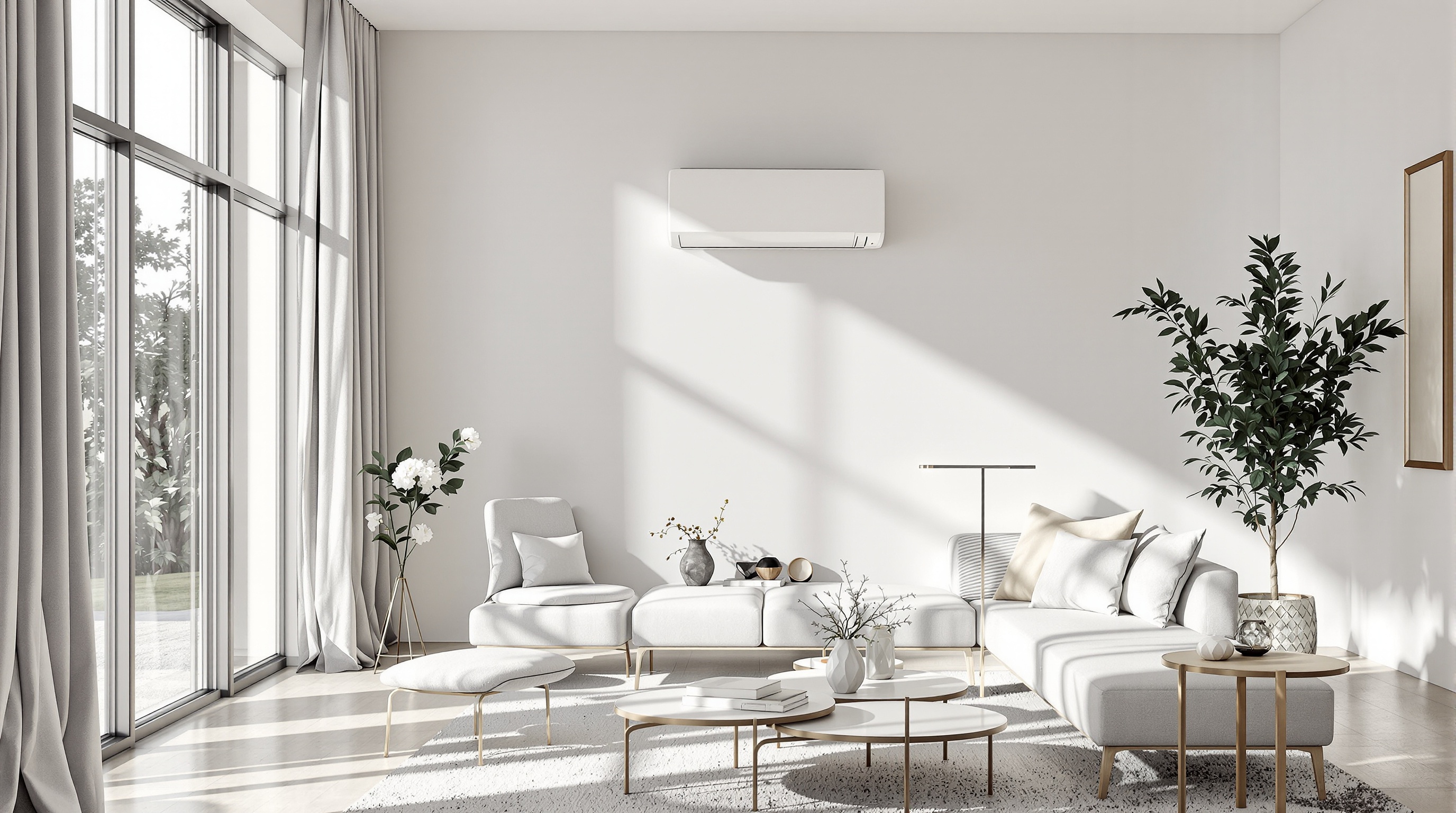 Ambiance intérieure moderne avec VMC sans conduit