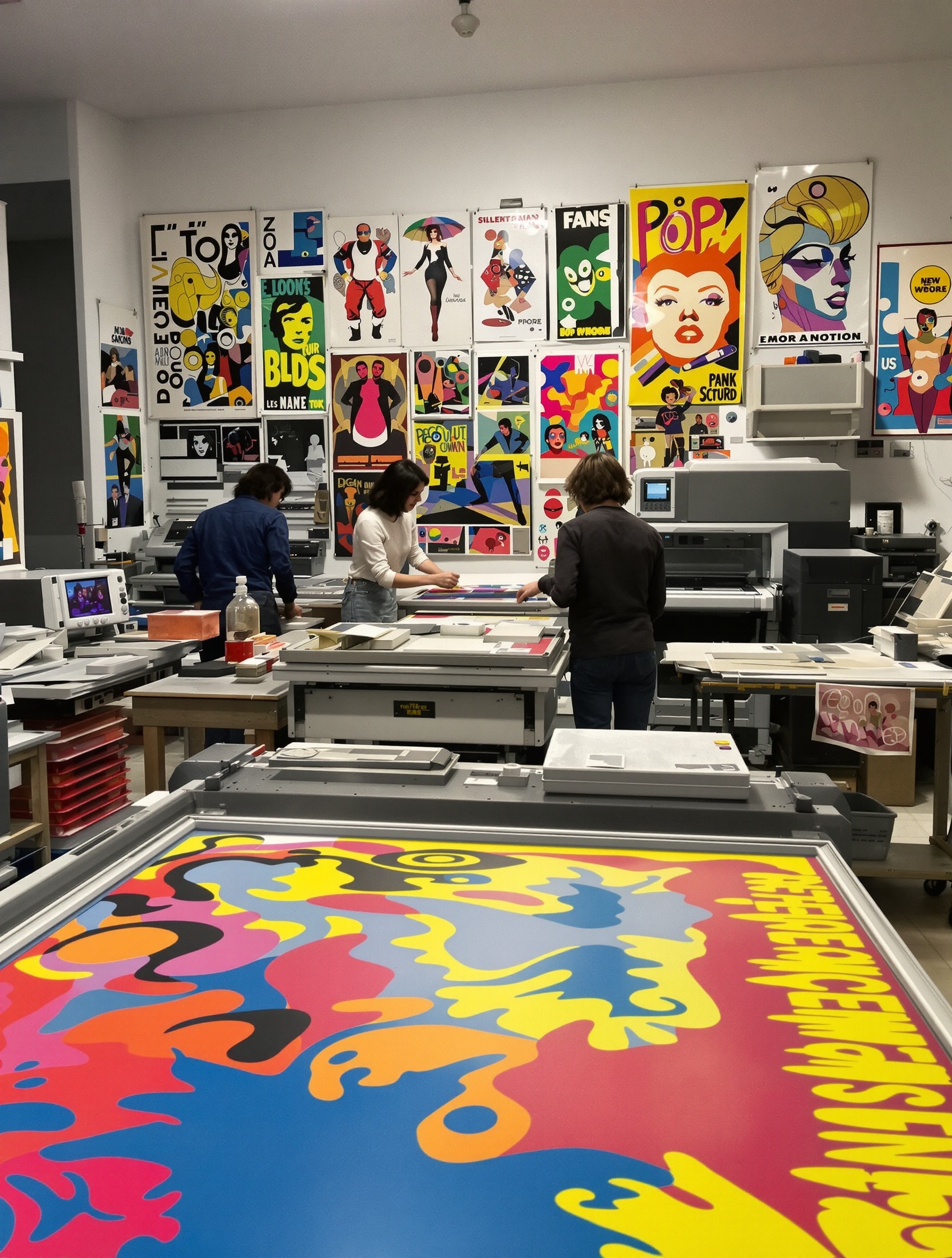 Atelier sérigraphie pop art photocopie France démocratisation années 1970.