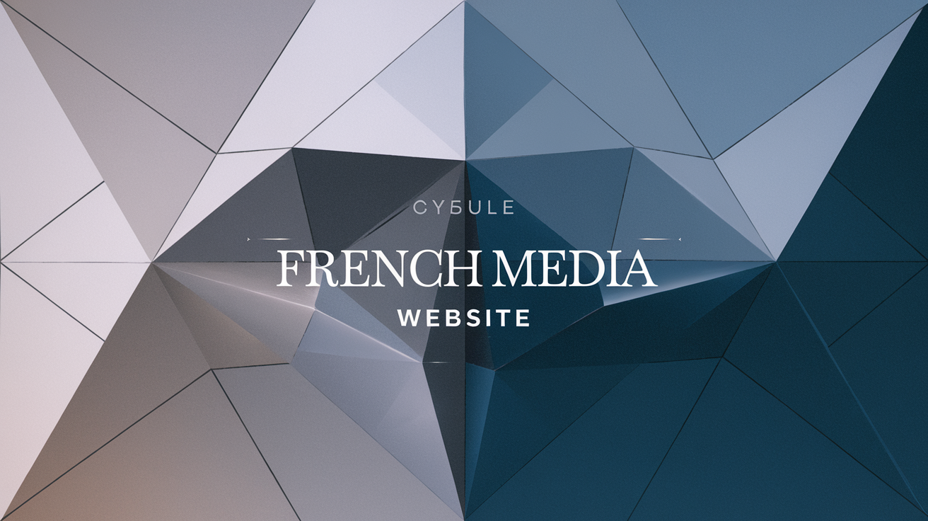 Camaïeux triangles géométriques dégradé bleu grisé sophistiqué élégant