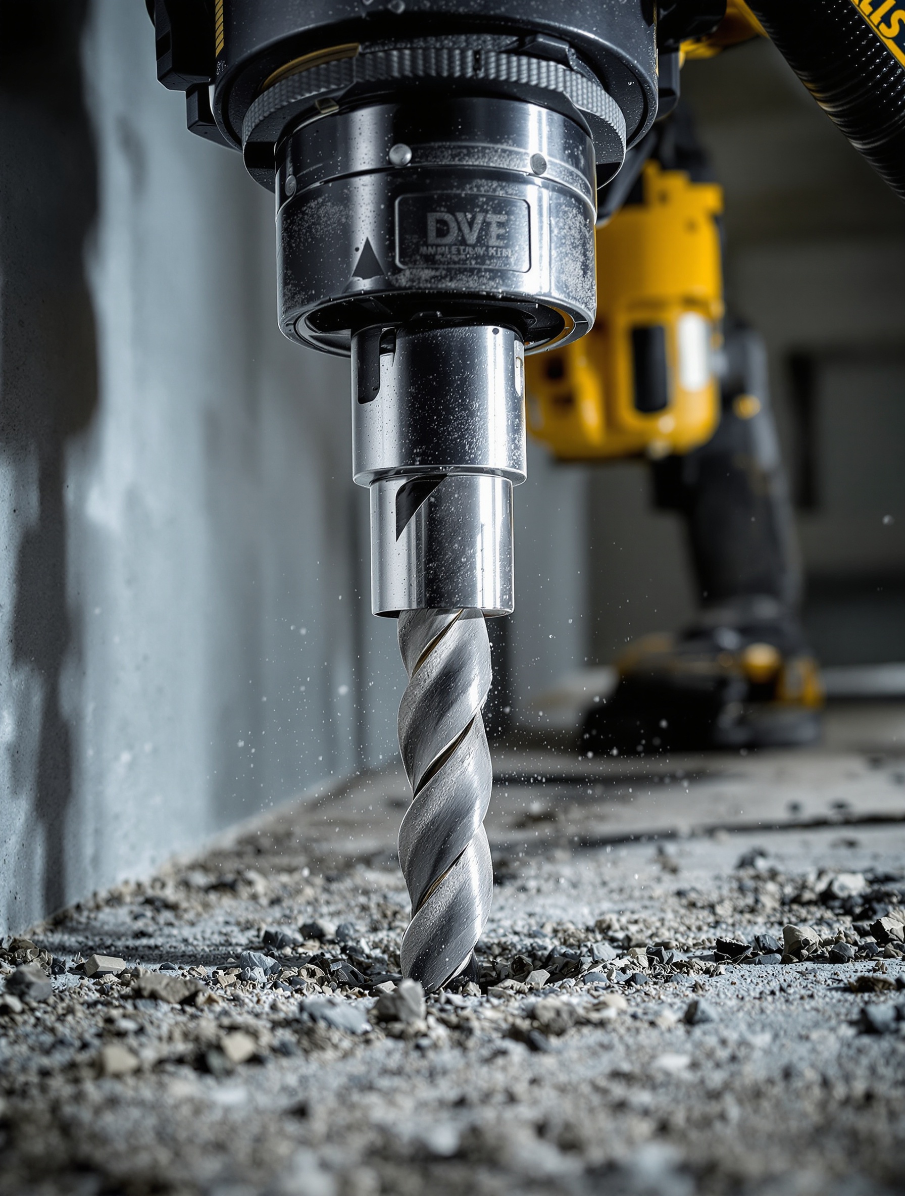 Carotteuse professionnelle design technique chantier moderne