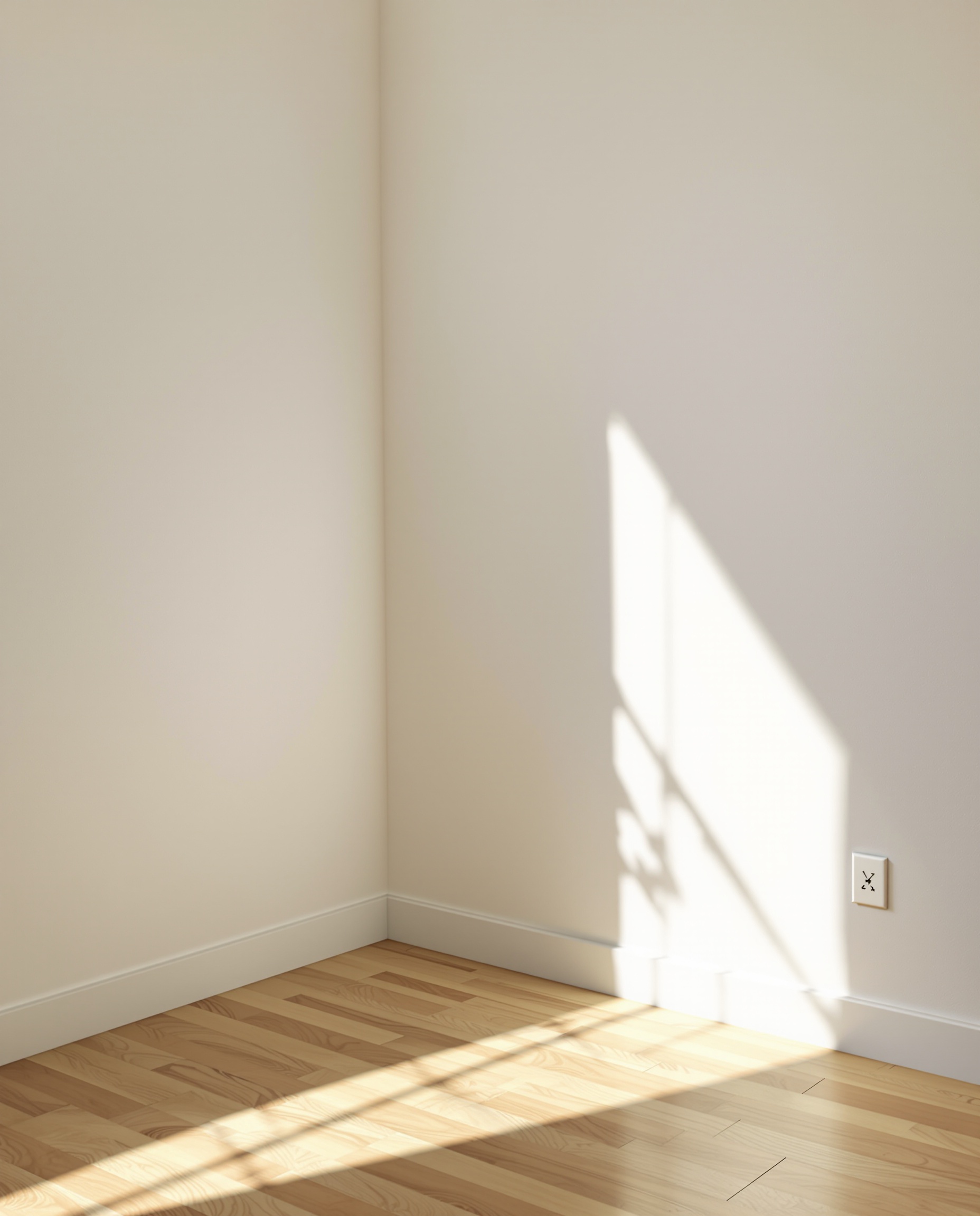 angle intérieur négligé montrant un coin vide dans un salon contemporain