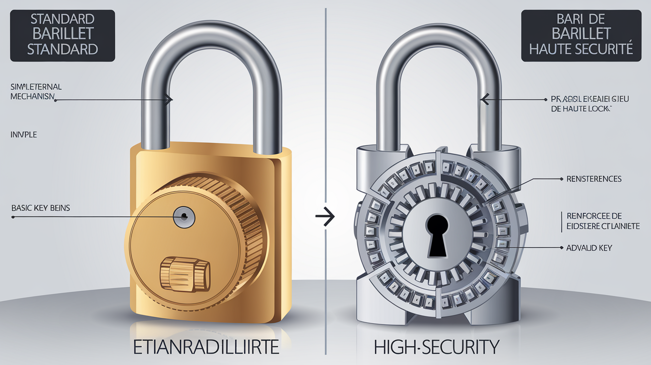 Comparatif barillet sécurité