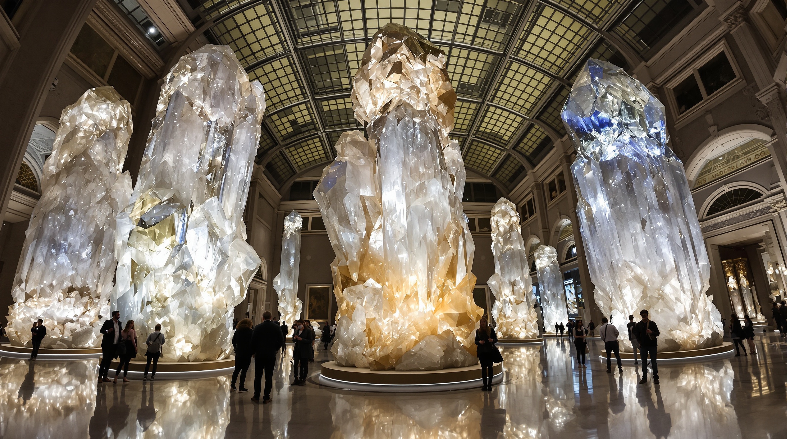 Cristaux géants Galerie de Géologie et Minéralogie