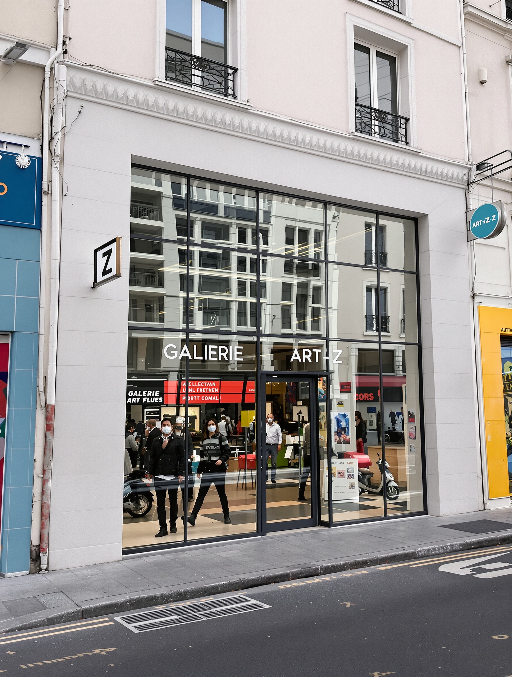 Façade de la Galerie Art-Z dans le 11ème arrondissement, bastion discret et effronté de l’art africain contemporain