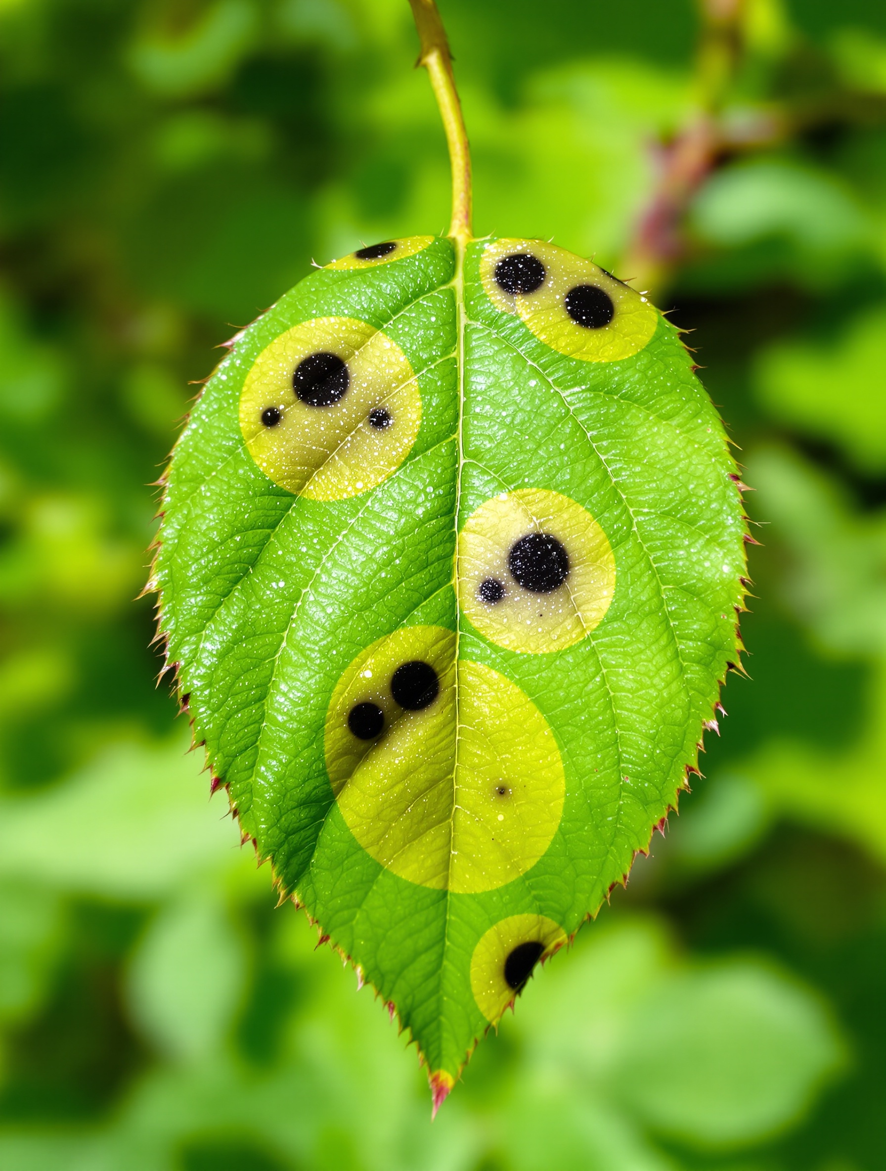 Marsonia taches noires sur rosier