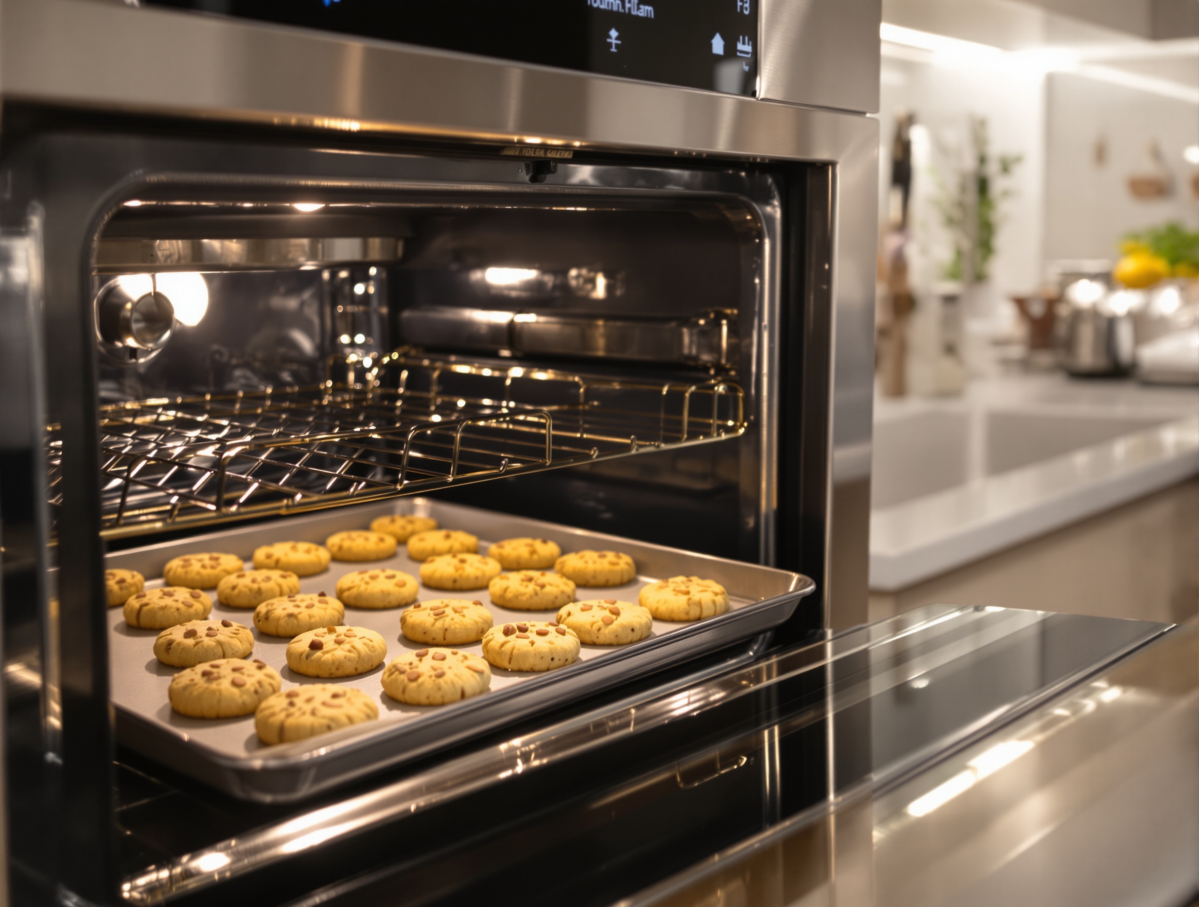four cookies dorés ambiance élégante