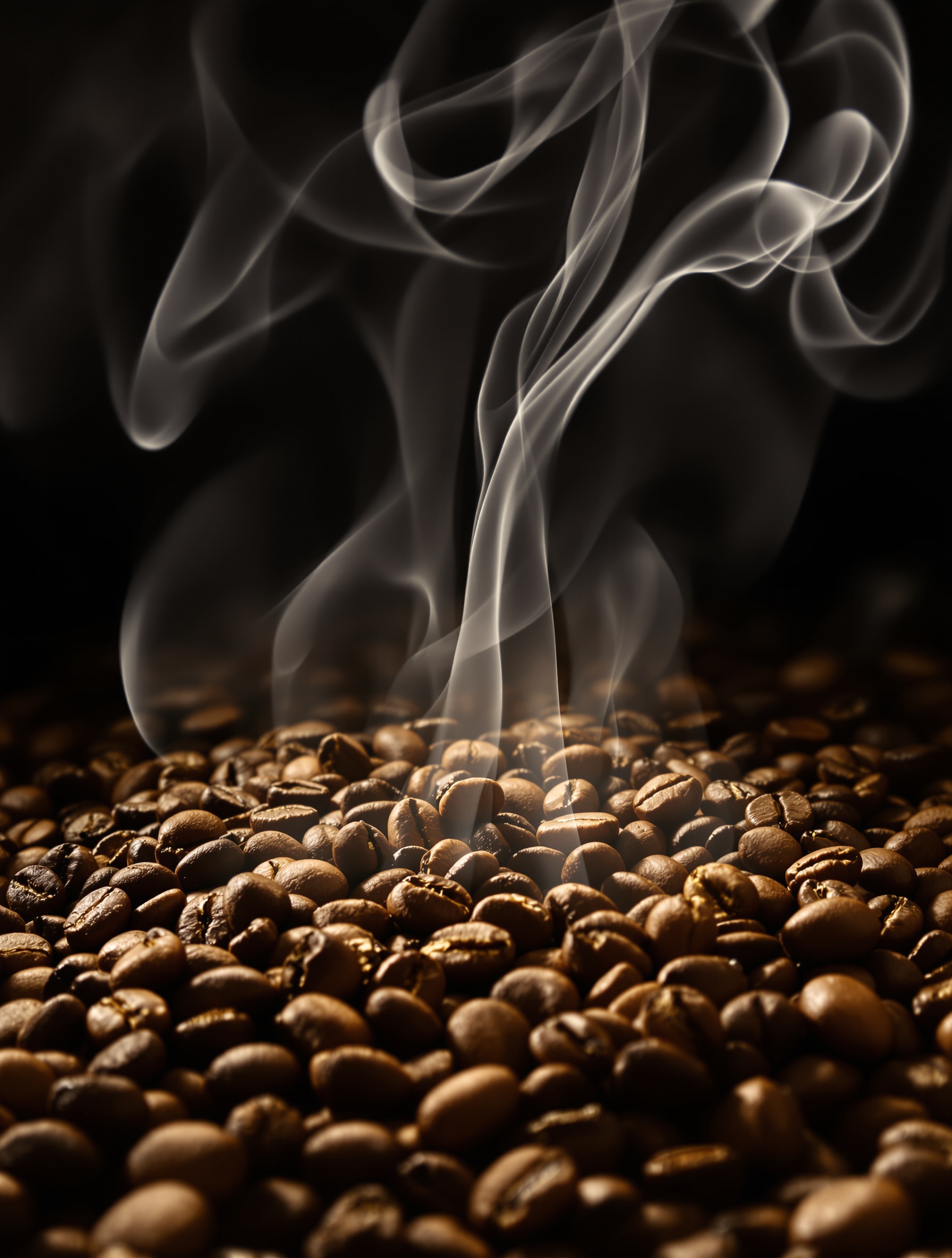 Grains de café en pleine torréfaction : progression artistique du brunissement et explosion sensorielle des arômes.