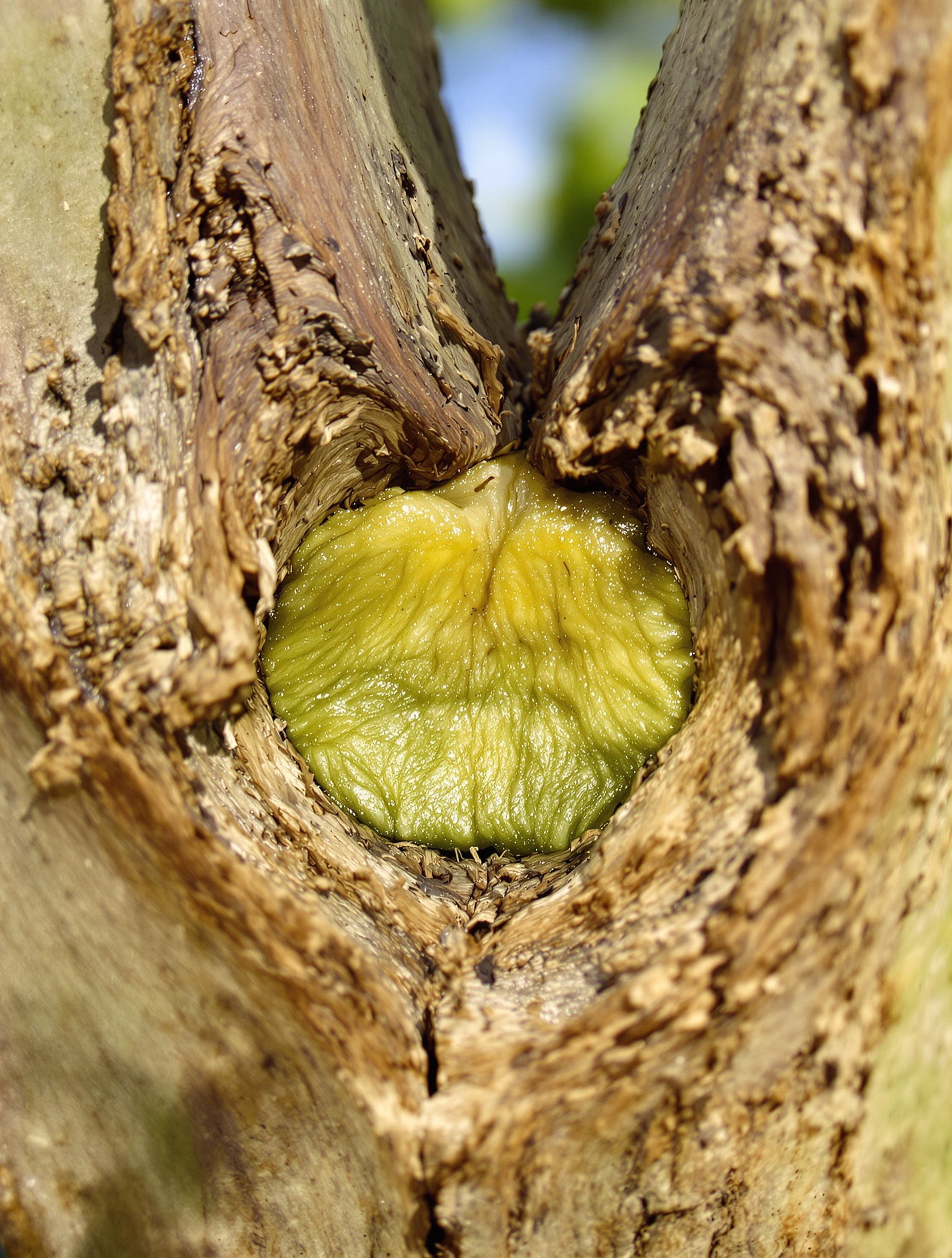 Test du porte-greffe sur citronnier gelé – grattage sous point de greffe