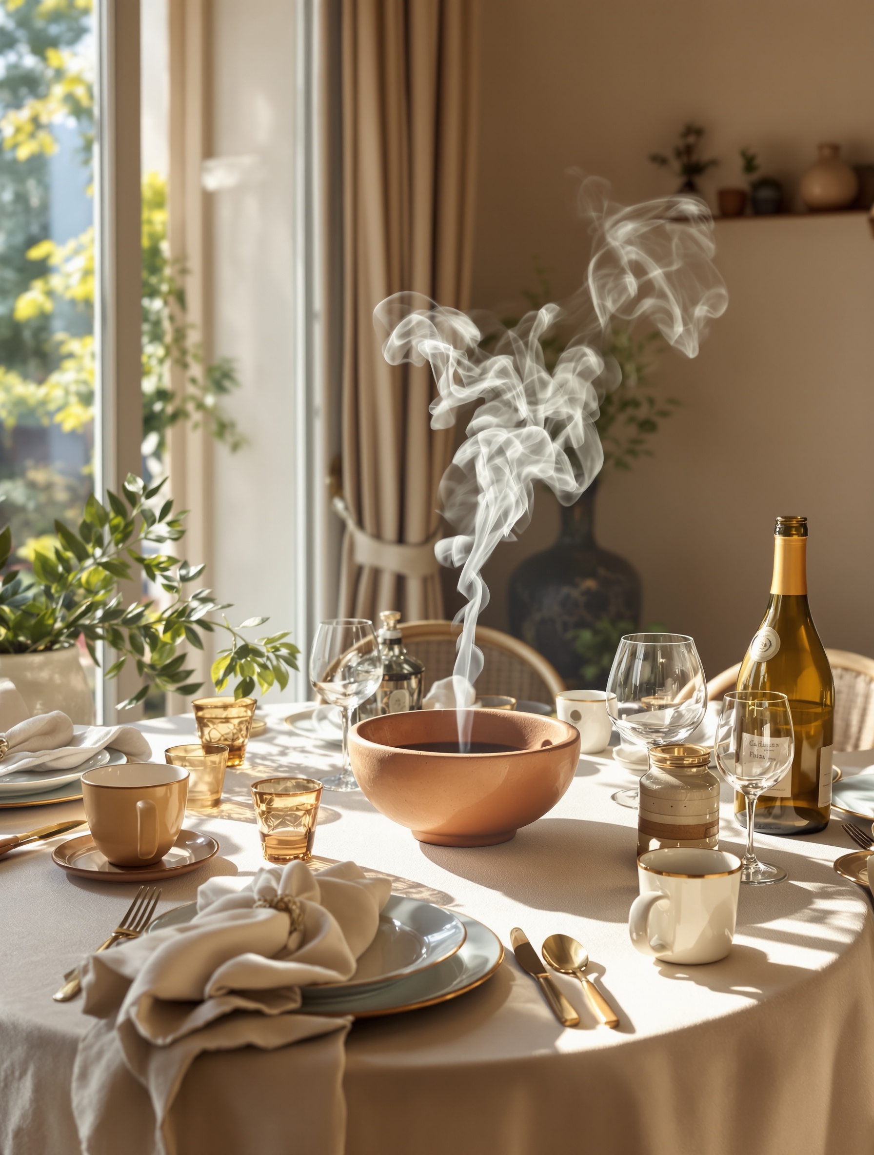 coupelle terre cuite fumée marc de café ambiance méditerranéenne chic