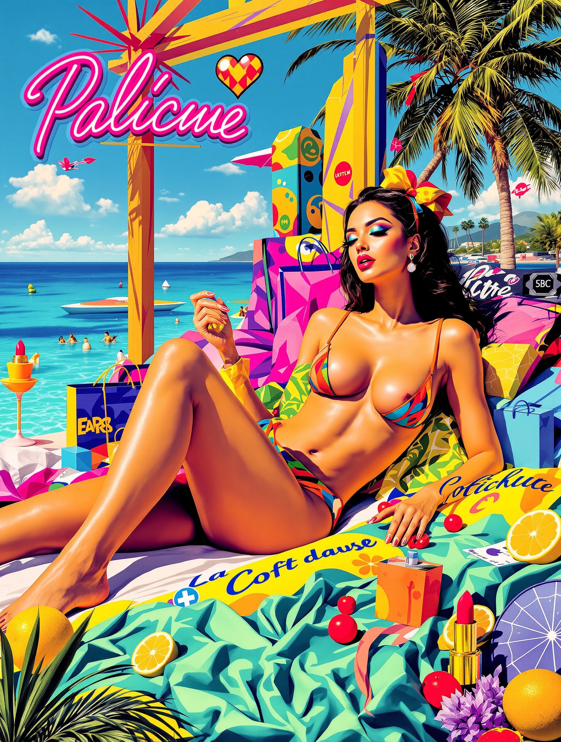 Œuvre pop art française Martial Raysse
