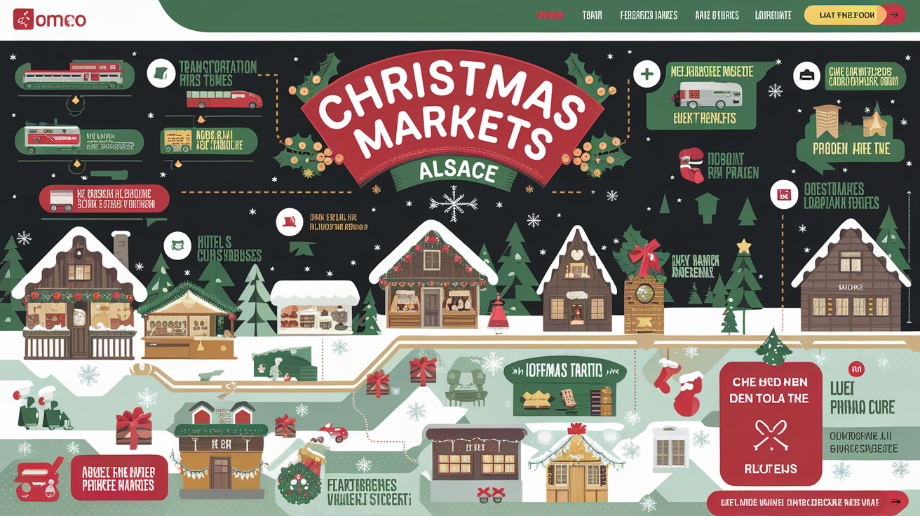 Plan d'organisation pratique pour séjour marchés de Noël Alsace