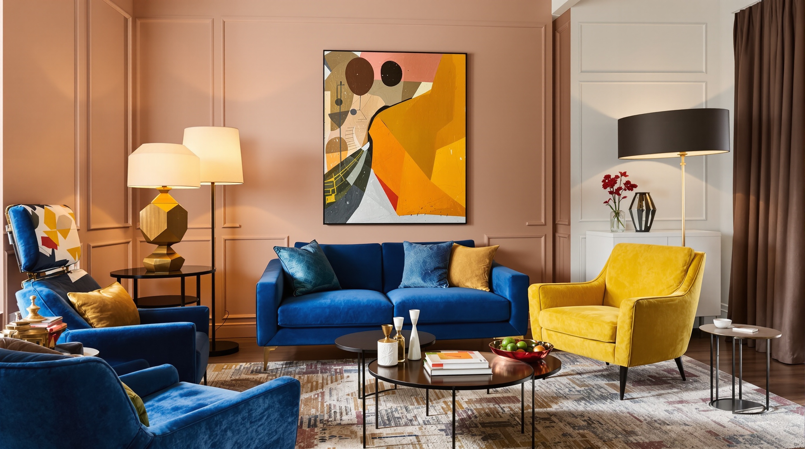 salon contemporain erreurs couleurs accessoires audacieux critique élégante