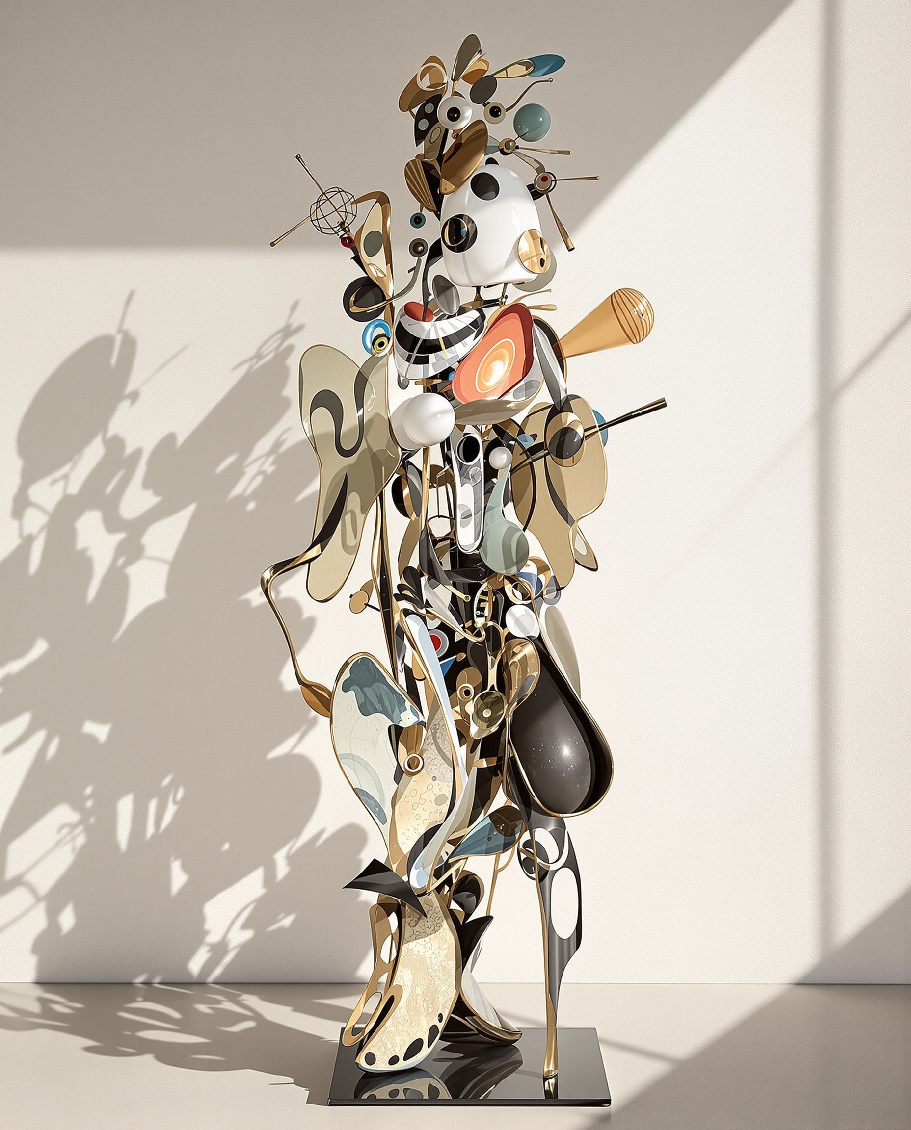 Sculpture contemporaine en matériau mixte France