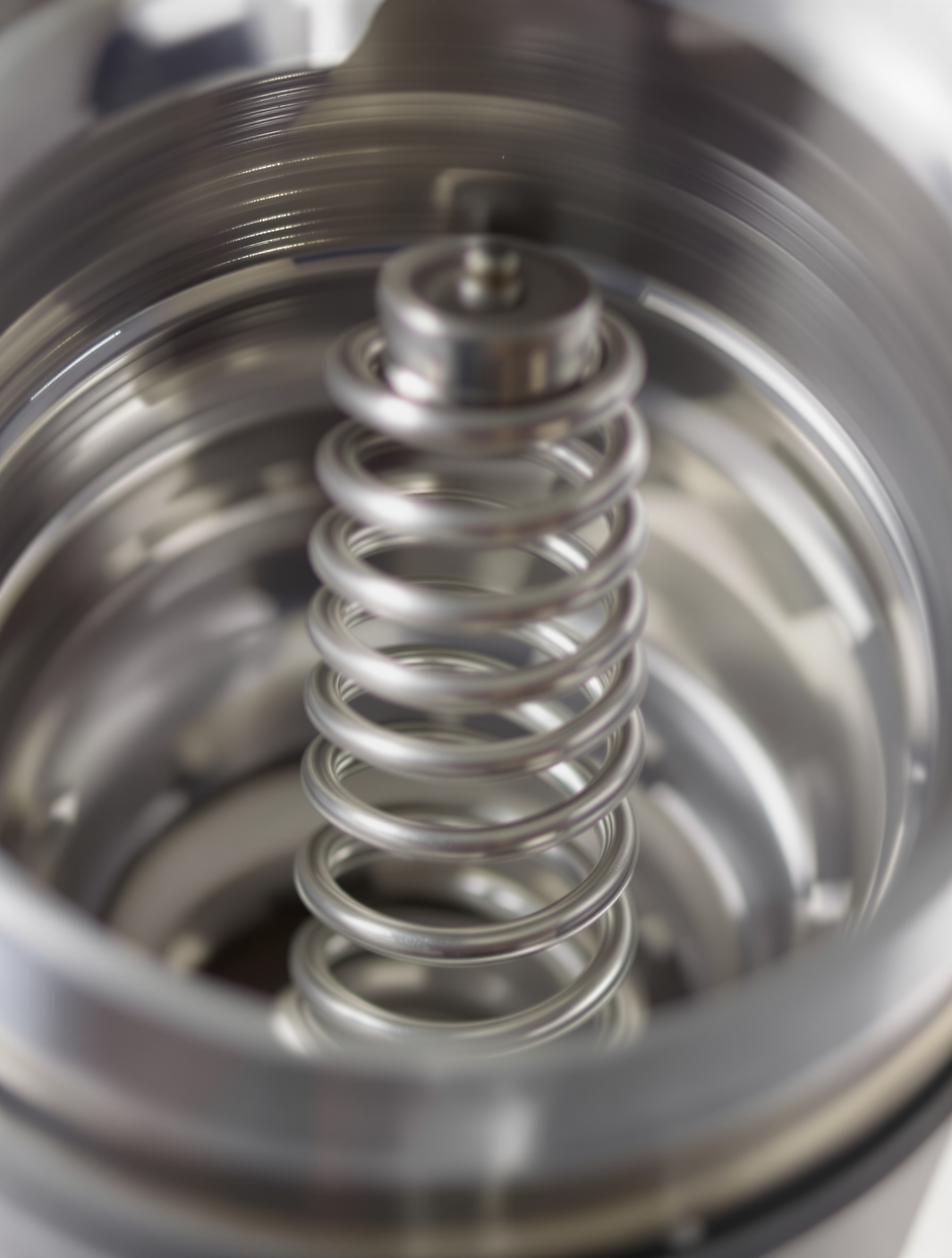 Gros plan sur la spirale métallique à l'intérieur du shaker Cookut, mise en évidence pour son rôle dans l'élimination des grumeaux.