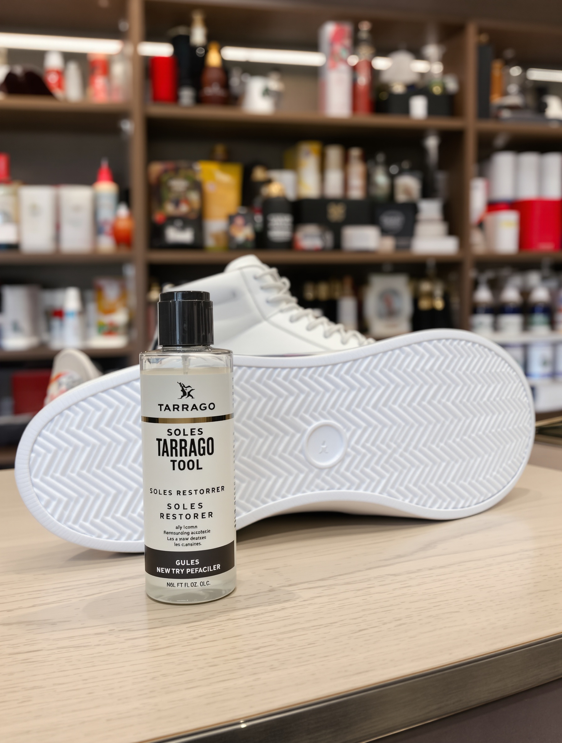 Tarrago Soles Restorer pro sneaker blanche boutique accessoires expert