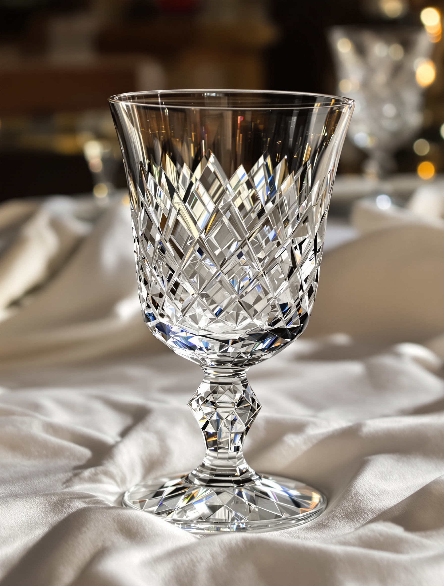 Verre Baccarat Harcourt XIXe siècle lumière naturelle