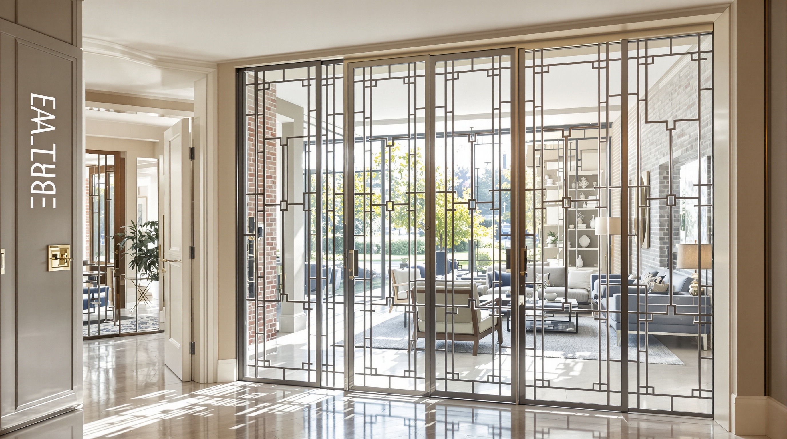 Verrière design entrée effet wow luminosité chic