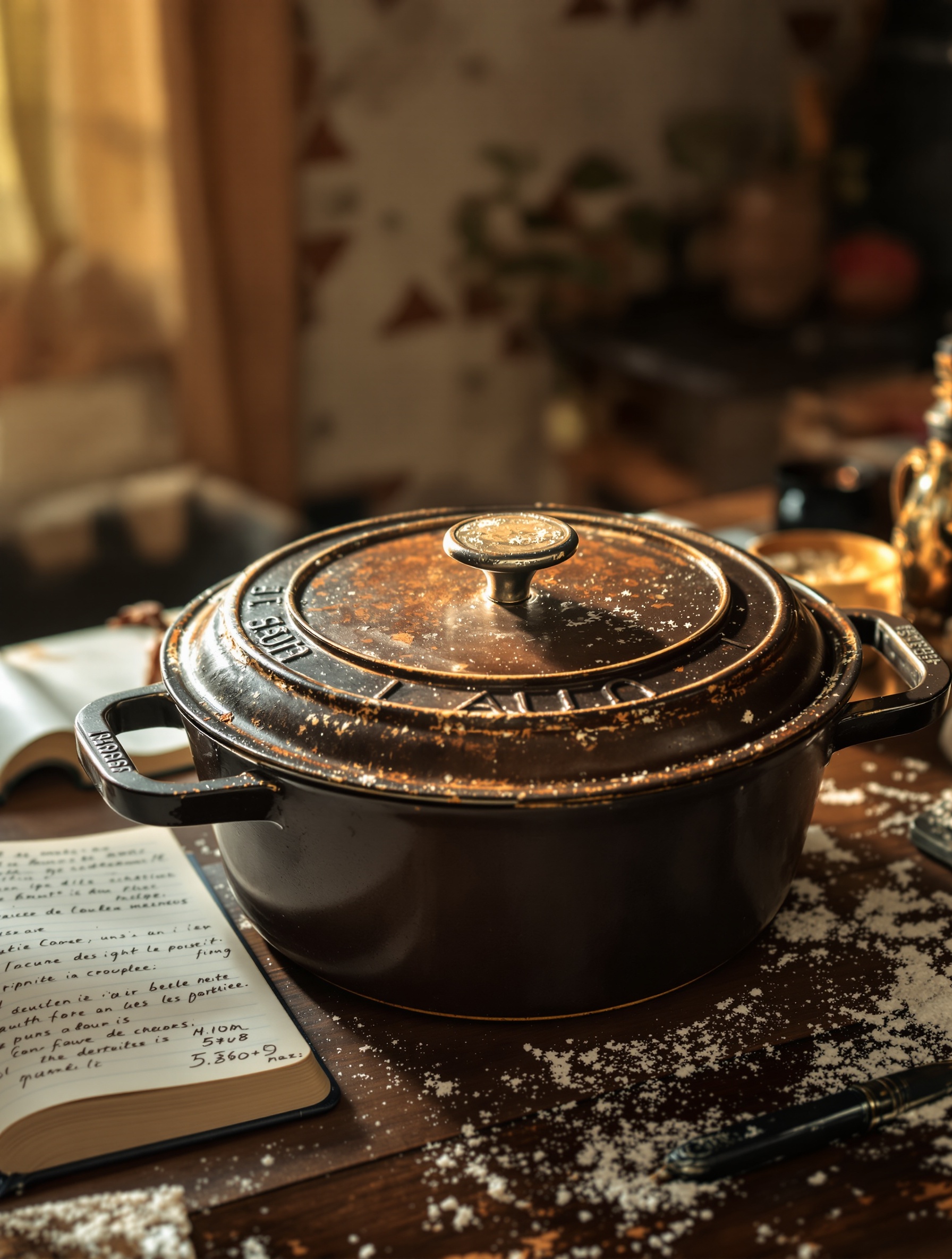 Une cocotte en fonte ancienne, témoin de générations de repas. Cookut pourra-t-elle atteindre cette longévité ?