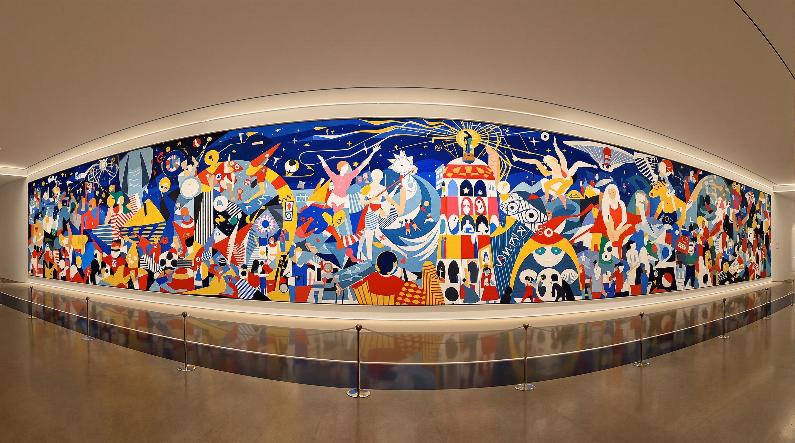 Vue panoramique La Fée Électricité Raoul Dufy MAM Paris