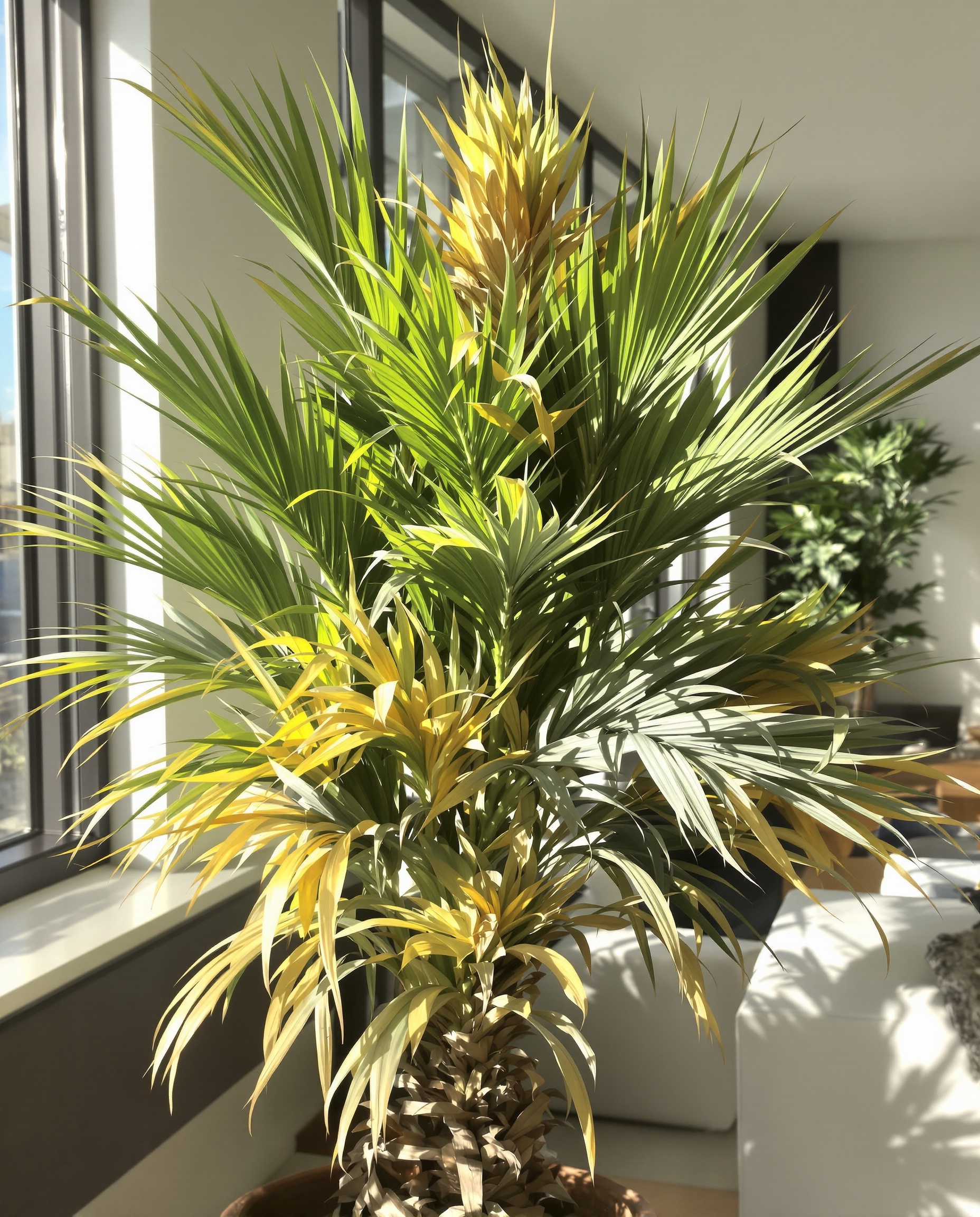 Yucca intérieur feuilles jaunes ironique